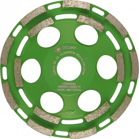 Plateau diamanté EC 73 125mm, 30x7x6,5mm Cedima