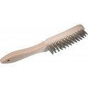 Brosse métallique V2A-poils 3rangées CircumPRO