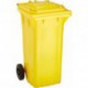 Bac Poubelle WAVE 120-l Plastique jaune