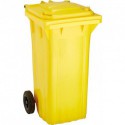 Bac Poubelle WAVE 120-l Plastique jaune