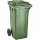 Bac Poubelle WAVE 120-l Plastique vert