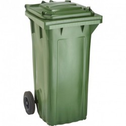 Bac Poubelle WAVE 120-l Plastique vert