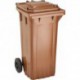 Bac Poubelle WAVE 120-l Plastique marron
