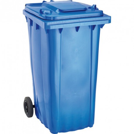 Bac Poubelle WAVE 240-l Plastique bleu