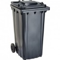 Bac Poubelle WAVE 240-l Plastique gris