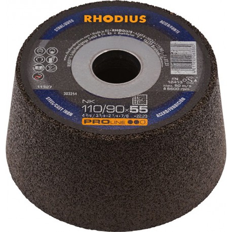 Meule abrasive NK 110/90x55x22,23mm Rhodius