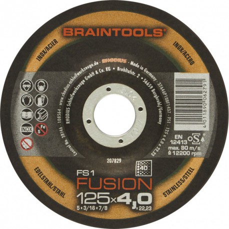 Disque de coupe FUSION K40125x4 mm coudé Rhodius