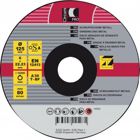 Disque de coupe Metall 125x6 mm CircumPRO