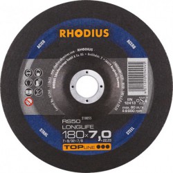 Disque de coupe RS50 180 x 7,0mm Acier Rhodius(Par 10)