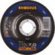 Disque de coupe RS67 115 x 7,0mm Acier Rhodius(Par 25)