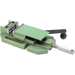 Etau de précision pour perceuse, modèle standard avec mors à prismes, Taille : 2, Larg. : des mors 100 mm, Capacité de serrage 80 mm