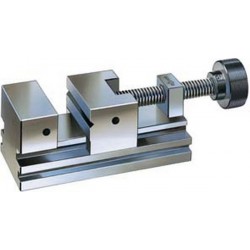 Etau de précision PL-G à broche filetée, Taille : 0, Larg. : des mors 60 mm, Capacité de serrage 55 mm, Hauteur des mors : 25 mm, Hauteur totale : 50 mm