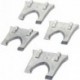 Jeu de cales en métal 4 pièces Acier/BoisCircumPRO