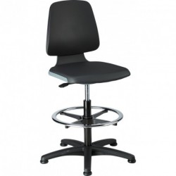 Chaises Labsit 3 anthracite Plastique-cuir,avec pieds