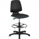Chaises Labsit 3 anthracite Plastique-cuir,avec pieds