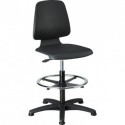 Chaises Labsit 3 Blanc Plastique-cuir,avec pieds