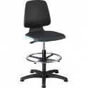 Chaises Labsit 3 bleu Plastique-cuir,avec pieds