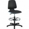 Chaises Labsit 3 bleu Plastique-cuir,avec pieds