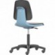 Chaises Labsit 3 bleu Plastique-cuir,avec pieds
