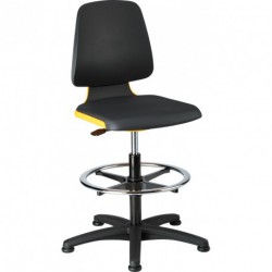 Chaises Labsit 3 orange Plastique-cuir,avec pieds