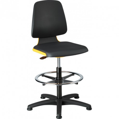 Chaises Labsit 3 orange Plastique-cuir,avec pieds