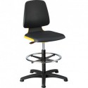 Chaises Labsit 3 orange Plastique-cuir,avec pieds