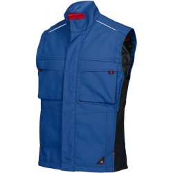 Gilets thermique 1786 555,  Taille  L,bleu royal/noir