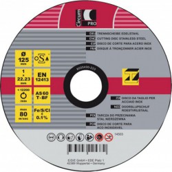 Disque de coupe acier inoxidable 125x1 mm CircumPRO