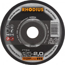 Disque de coupe FT24 125 x 2,0mm  Rhodius(Par 25)
