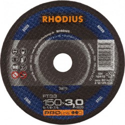 Disque de coupe FT33 150 x 3,0mm  Rhodius(Par 25)