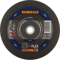 Disque de coupe FT33 230 x 3,0mm  Rhodius(Par 25)