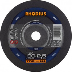 Disque de coupe FT67 180 x 2,5mm  Rhodius(Par 25)