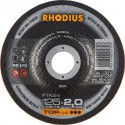 Disque de coupe FTK24 125 x 2,0mm coudé Rhodius(Par 25)