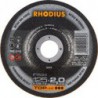 Disque de coupe FTK24 125 x 2,0mm coudé Rhodius(Par 25)