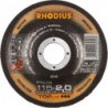 Disque de coupe FTK38 115 x 2,0mm coudé Rhodius(Par 25)