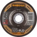 Disque de coupe FTK38 125 x 2,0mm coudé Rhodius(Par 25)