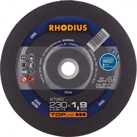 Disque de coupe XT20 230 x 1,9mm  Rhodius(Par 25)