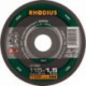 Disque de coupe XT66 115 x 1,5mm  Rhodius