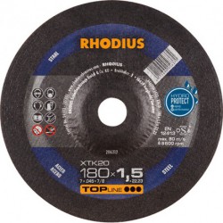 Disque de coupe XTK20 180 x 1,5mm coudé Rhodius(Par 25)