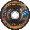 Disque de coupe XTK38 125 x 1,0mm coudé Rhodius