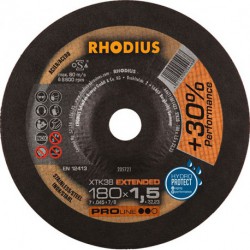 Disque de coupe XTK38 180 x 1,5mm coudé Rhodius