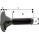 Vis rhombus pour rainures en T, Larg. : de rainure : 28 mm, Ø de filetage x Long. d x l M24 x 125 mm, Larg. : a 27,7 mm, Long. filetage b : 85 mm