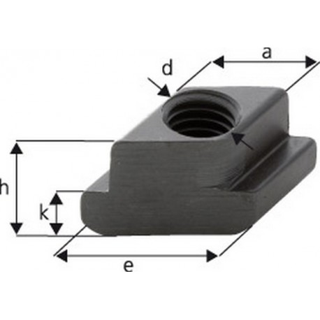 Tasseau losange DIN510 M12x14mm FORMAT 1 PCS