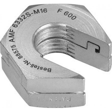 Ecrou à serrage rapide sans embase, Filetage : M20, Cote s/plats 41 mm, Hauteur 22,0 mm, Poids : 85 g
