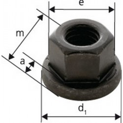 Écrou six pans DIN6331 M8 forgé FORMAT 1 PCS