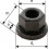Ecrou hexagonal à embase, Filetage : M18, 6 pans cote s/plats 27 mm, Cote e 30,10 mm, Hauteur m : 27 mm, Hauteur a : 5,0 mm, Ø d'embase d1 : 34 mm