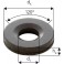 Rondelle à rotule concave forme G, Pour vis : M10, Ø d'alésage d1 12 mm, Ø extérieur d5 30 mm, Hauteur h4 : 5 mm, Rayon (r) : 15 mm