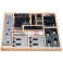 Assortiments d'outils de serrage, d x rainure en T : M10 x 10 mm, Supports de serrage universels 4 x T. 1, 4 x T. 2, 4 x T. 3