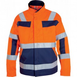 Veste HV,MG, Taille XL (58/60),orange fluo/bleu