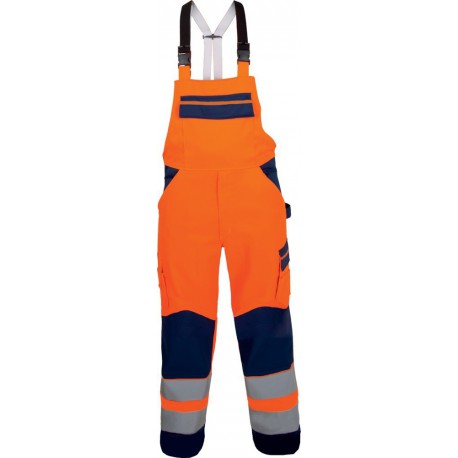 Salopette, MG,  Taille  50, orange fluo/bleu